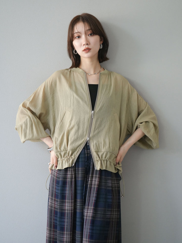 [預購] Washer Sheer Blouson/黃色
