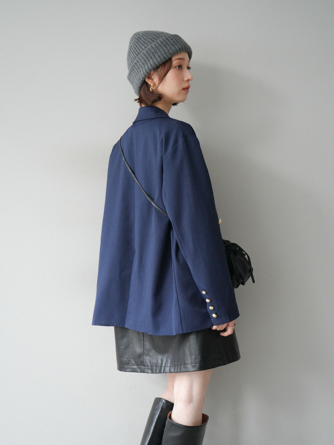 [予約]ニットビーニー/ブラック