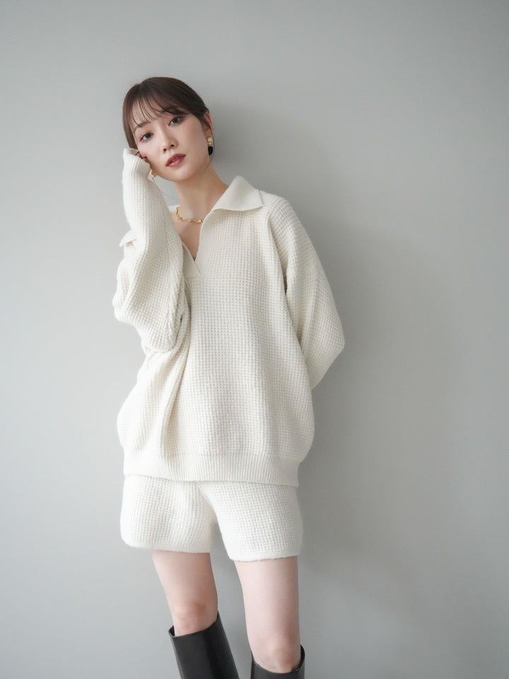[SET]ポロニットプルオーバー＆ショートパンツSET UP