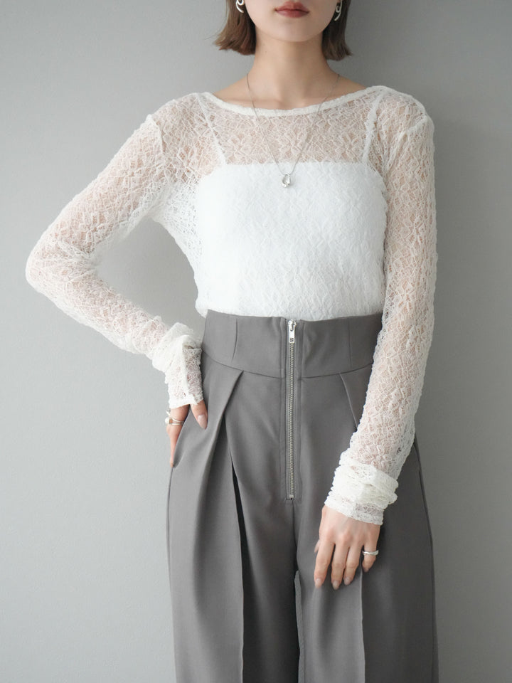 [予約]バックラウンドレーストップス/オフ