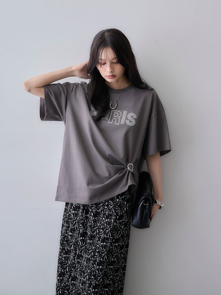 [予約]スタッズロゴTEE/gray