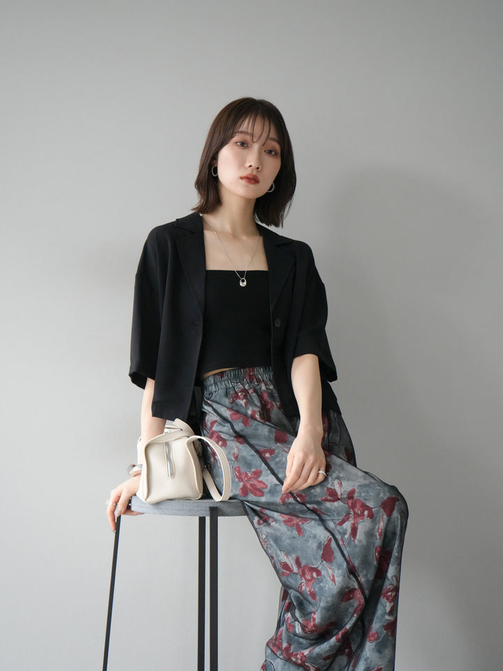 [予約]ハーフショートジャケット/ブラック