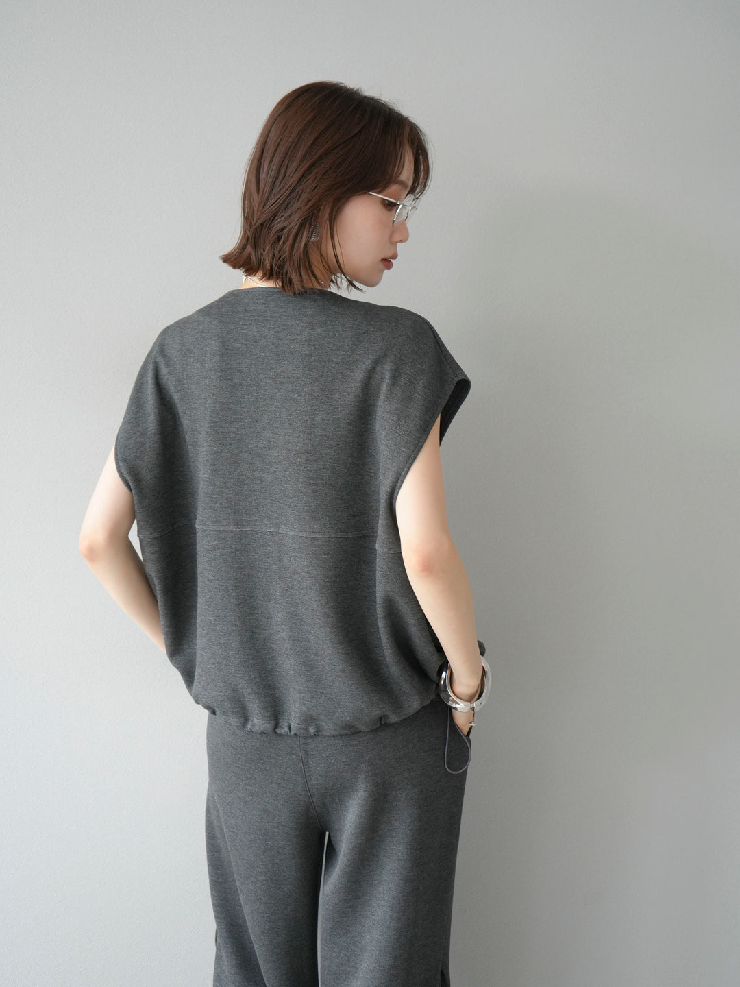 [予約]ライトポンチZIPブルゾン/チャコール