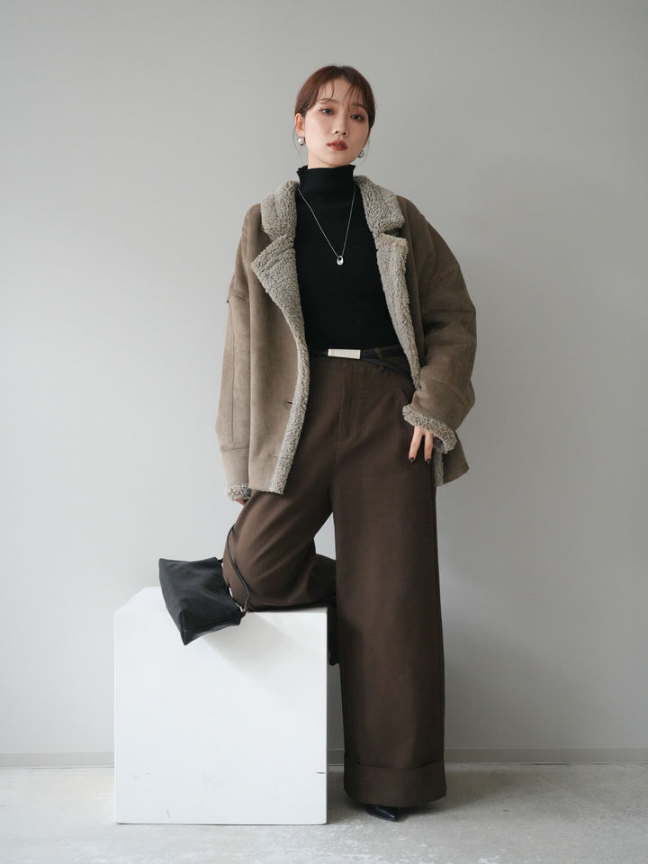 [予約]ムートンボアジャケット/khaki