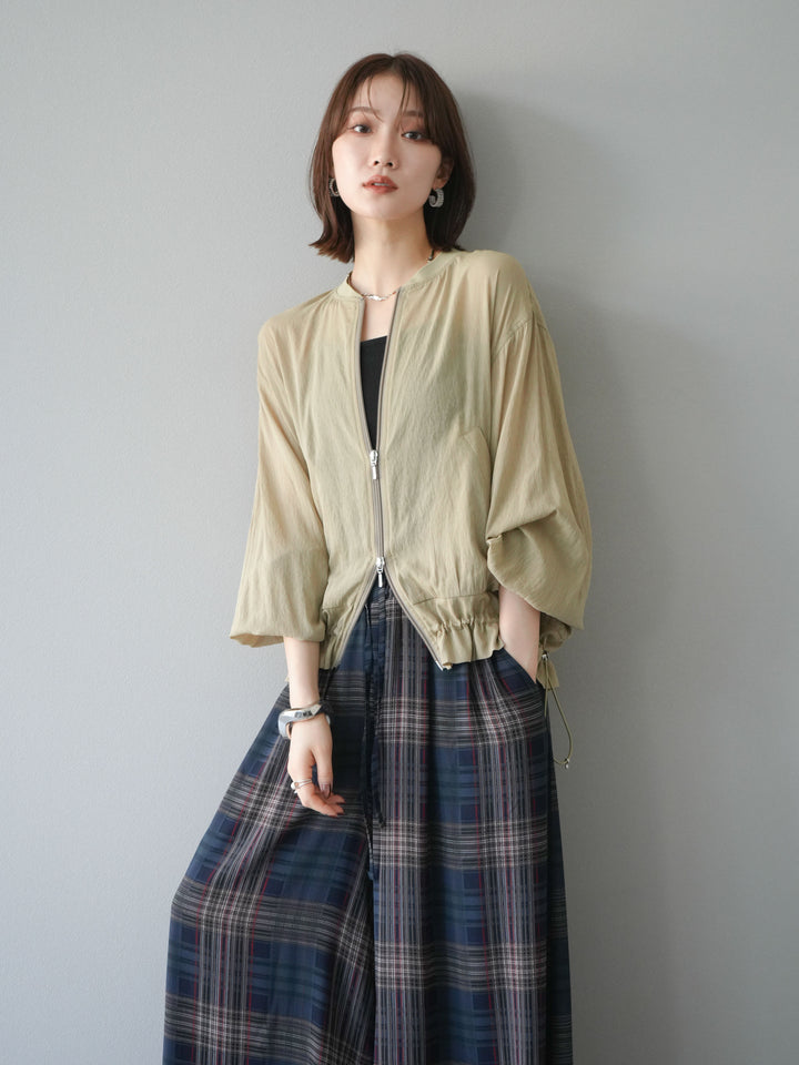 [預購] Washer Sheer Blouson/黃色