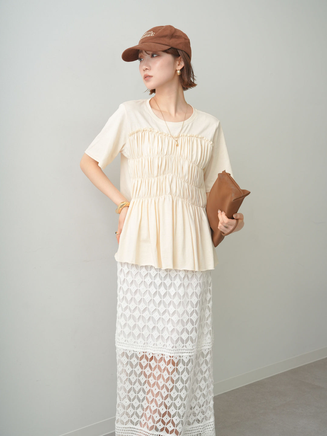 [SET]クールタッチシャーリングTEE+選べるアクセセット(2set)
