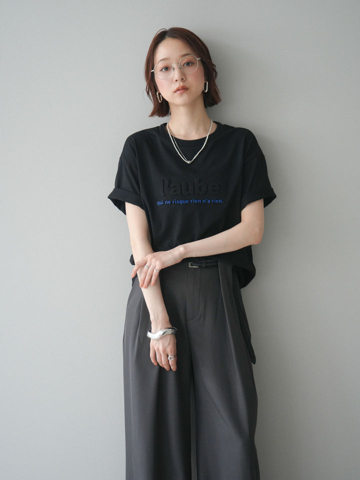 [予約]エンボスロゴTEE/black