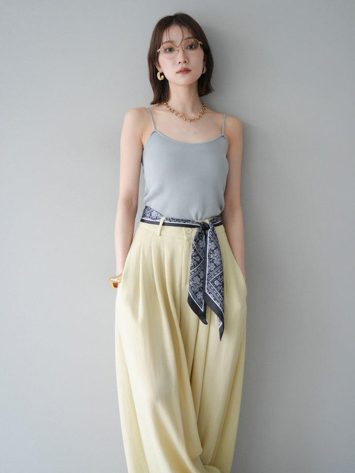 [予約]レーヨンニットキャミソール/グレー