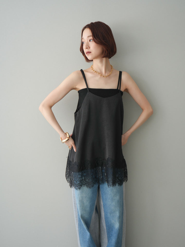 [SET]レーストリムキャミソール+レーストリムキャミソール(2set)