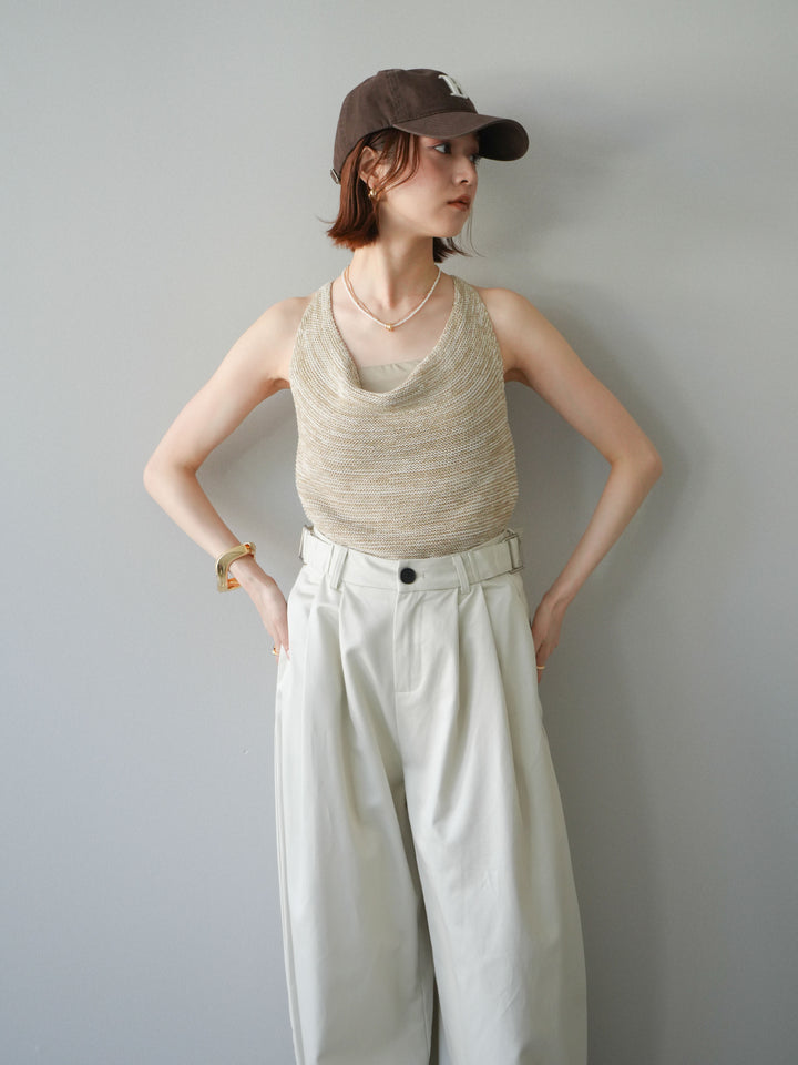 [予約]メランジニットアメスリトップス/beige