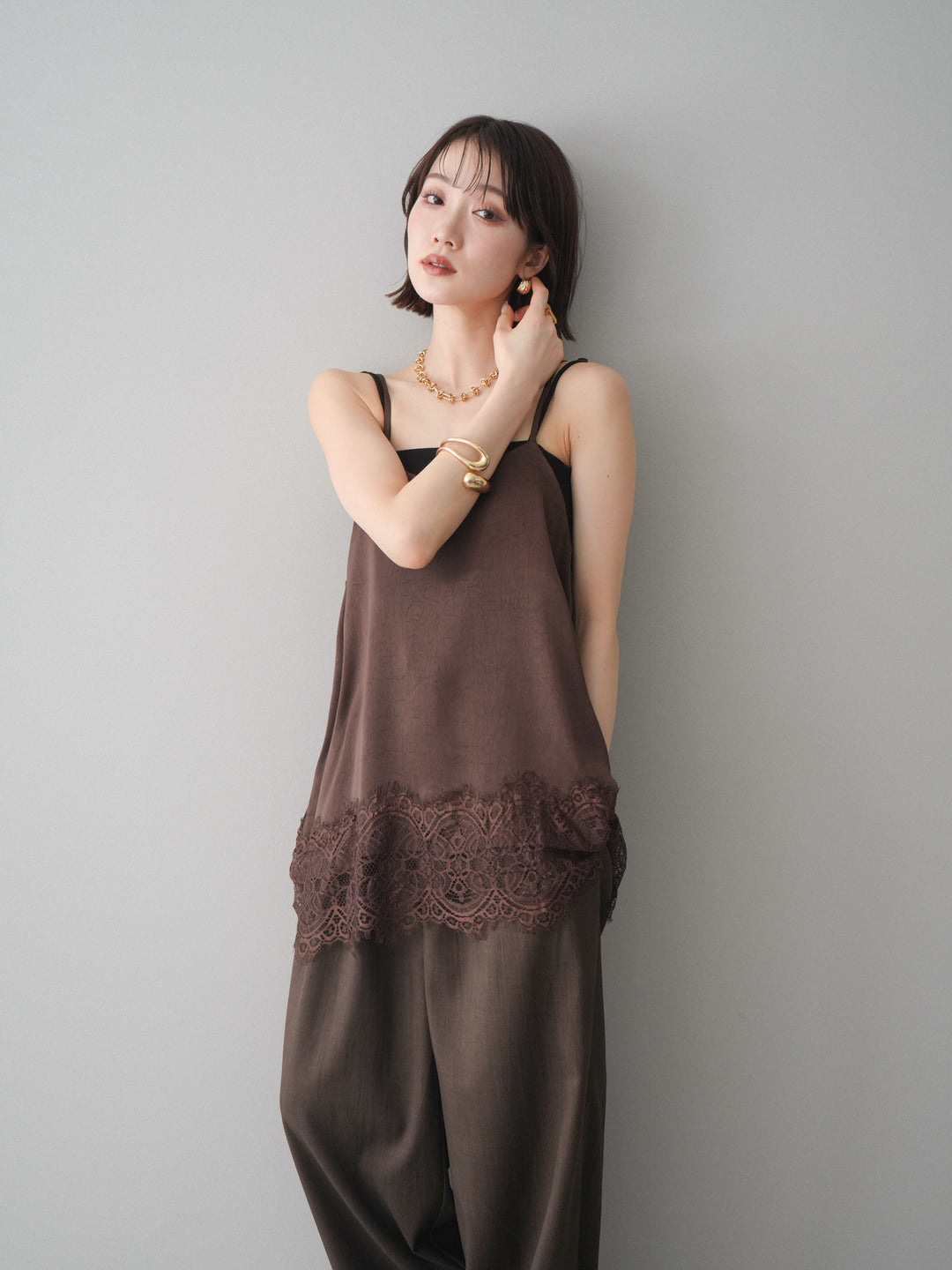 [SET]レーストリムキャミソール+レーストリムキャミソール(2set)