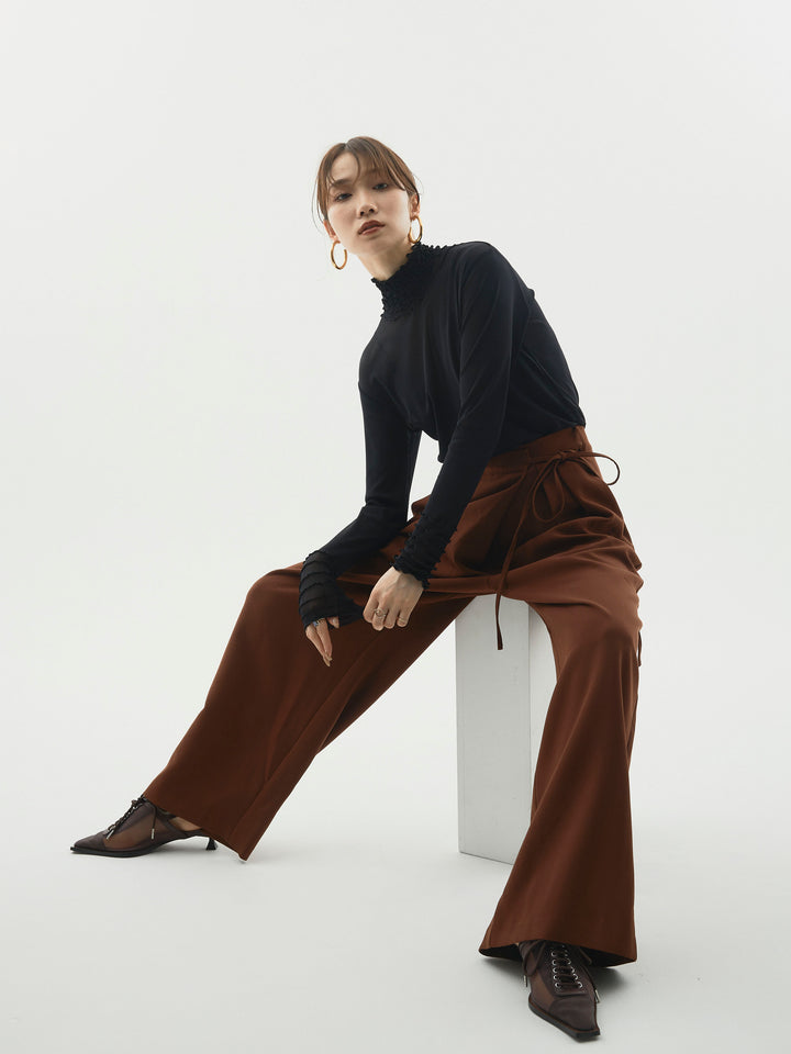 【Allure】[SET]シアーフリルメロートップス+シアーフリルメロートップス(2set)