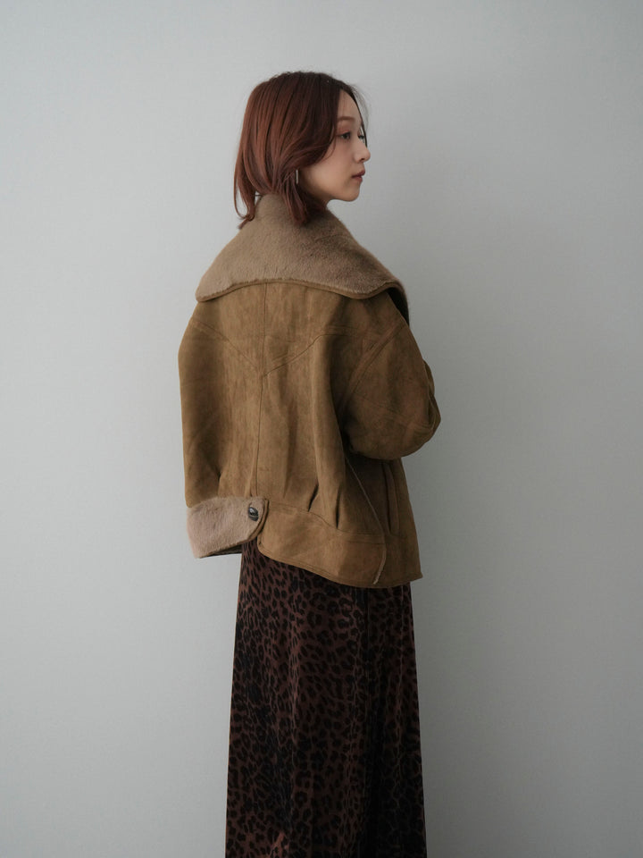[SET]ムートンショートジャケット+選べるアクセセット(2set)