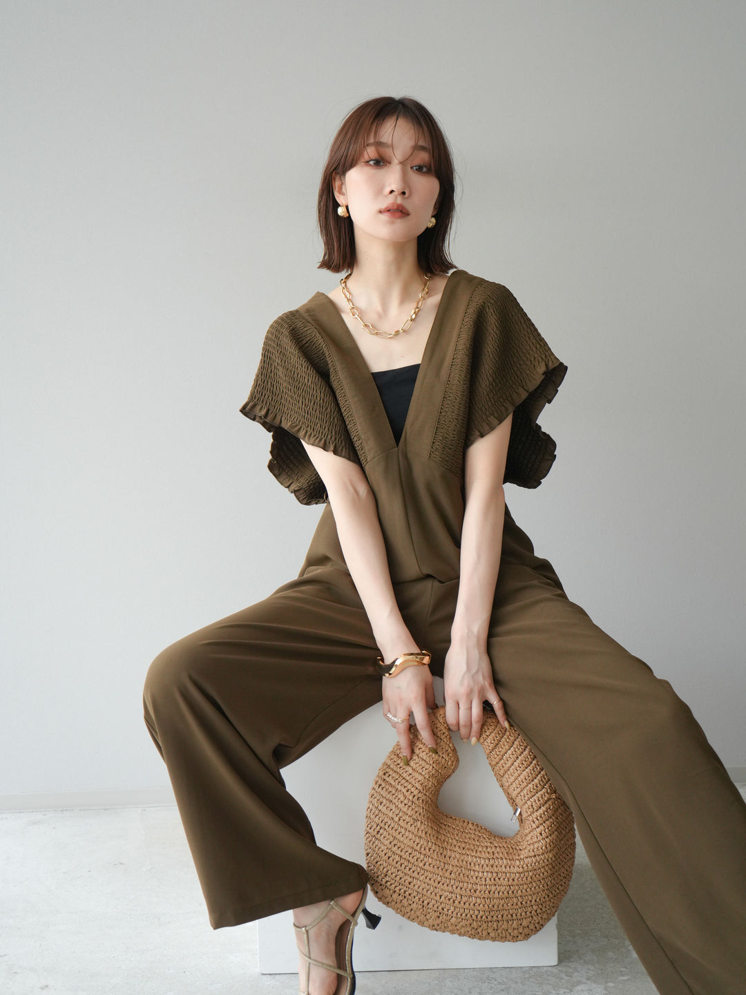 [予約]エステルシャーリングオールインワン/ブラウン