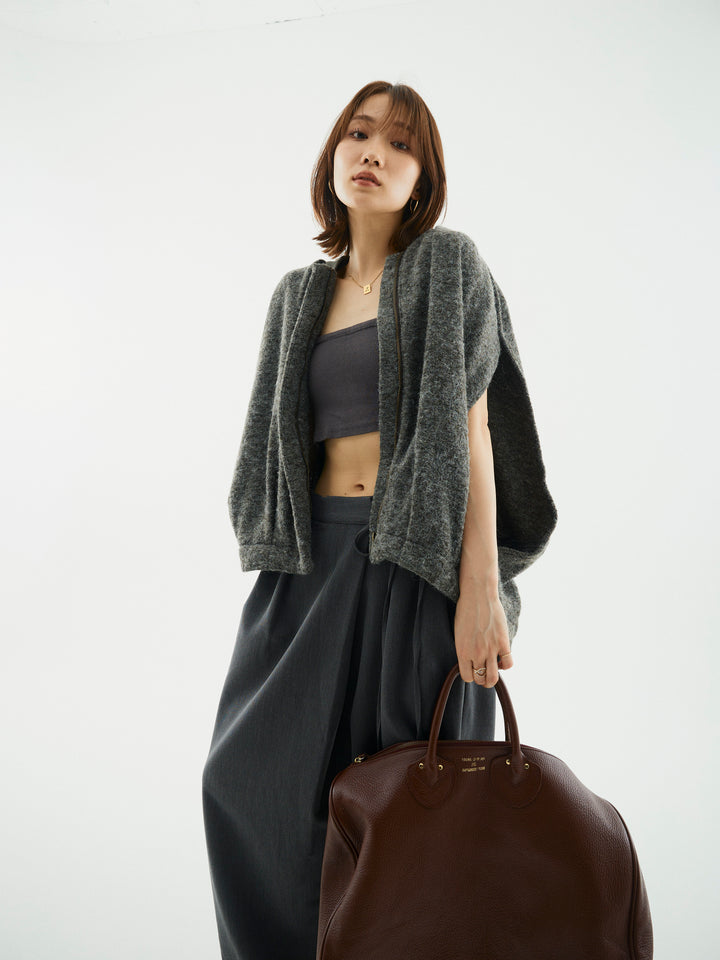 【Allure】[SET]ウール混コクーンブルゾン+ウール混コクーンブルゾン(2set)