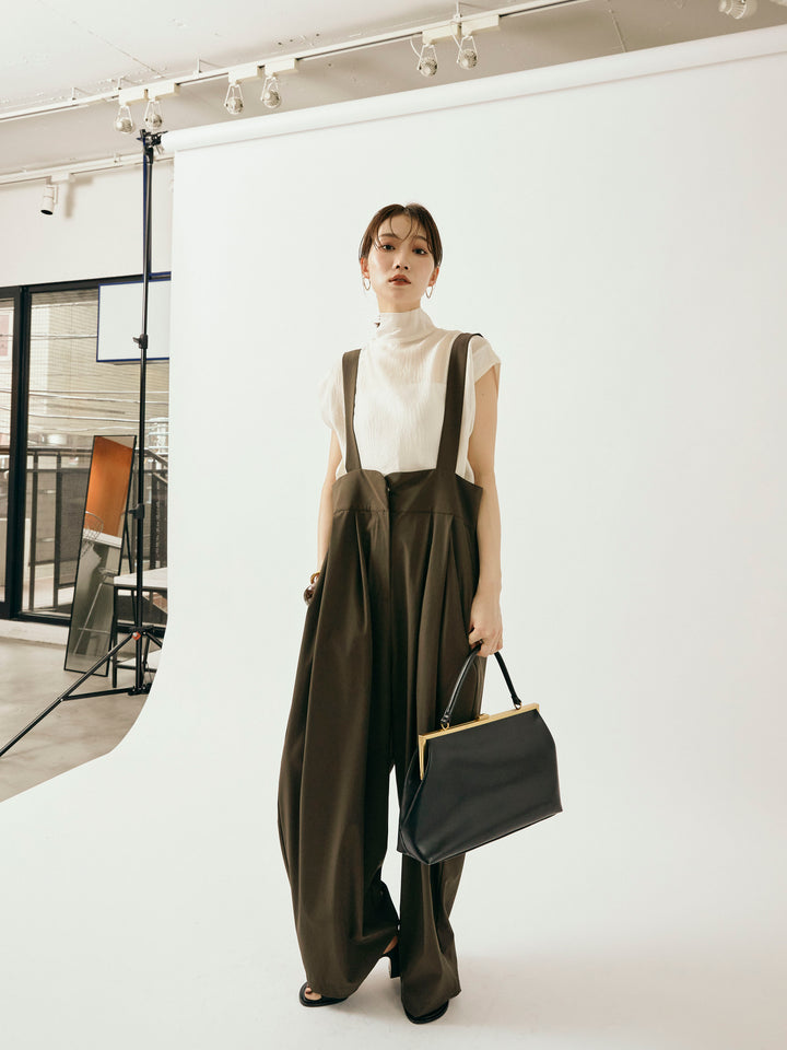 [予約]ICE TOUCH コクーンサロペット/イエローブラウン