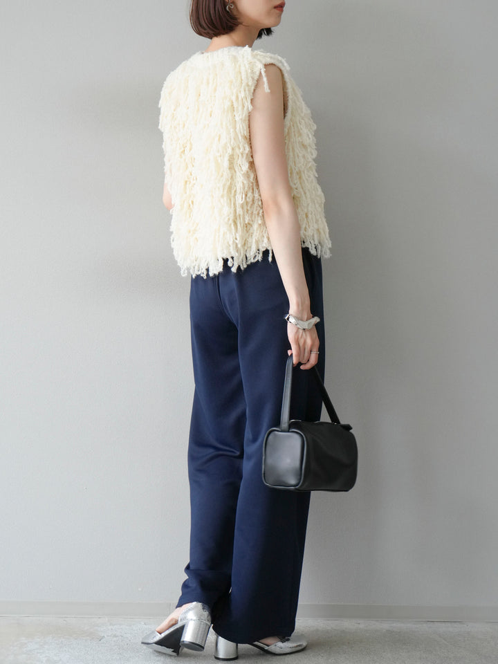 [予約]ダブルウエストスウェットパンツ/ネイビー