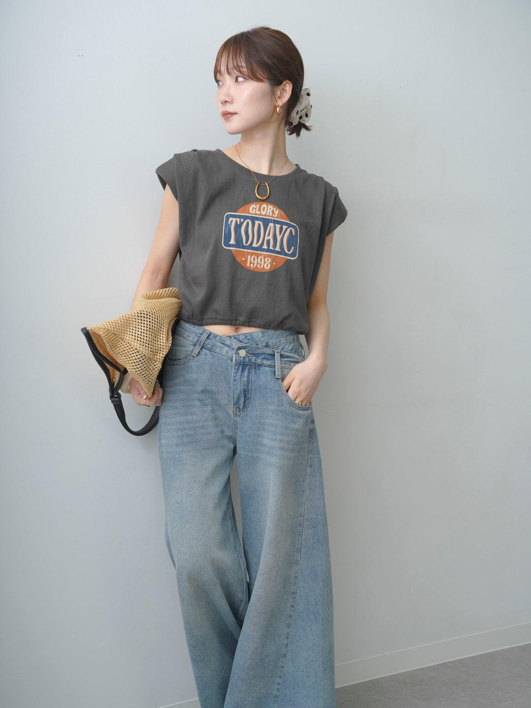 [SET]ヴィンテージロゴドロストTEE+選べるアクセセット(2set)