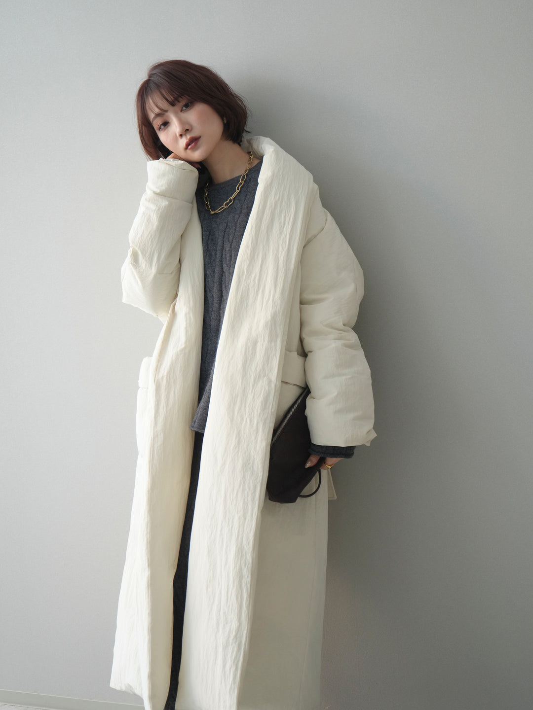 [SET]ストール付ケーブルニットプルオーバー&ロングスカートSET UP+ストール付ケーブルニットプルオーバー&ロングスカートSET UP(2set)