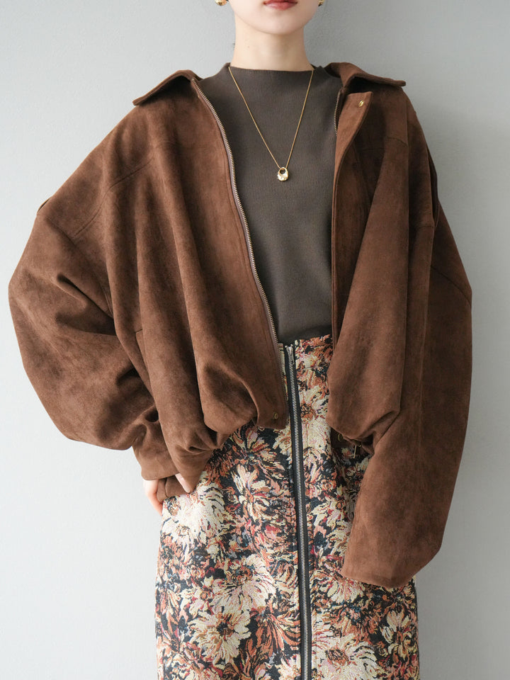 [預購] 麂皮外套/棕色