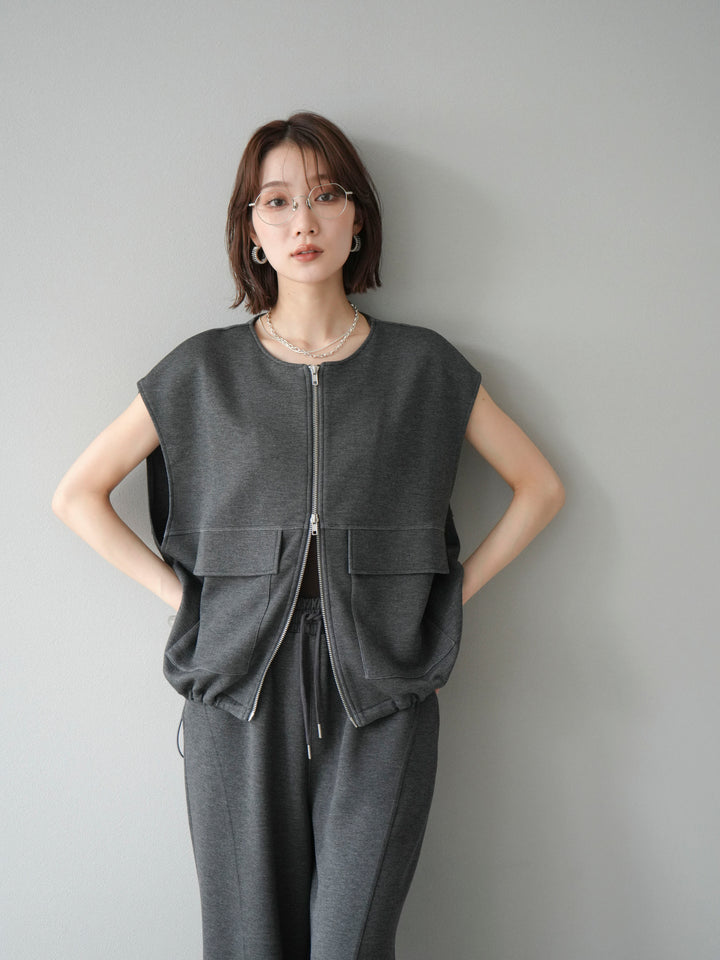 [予約]ライトポンチZIPブルゾン/チャコール