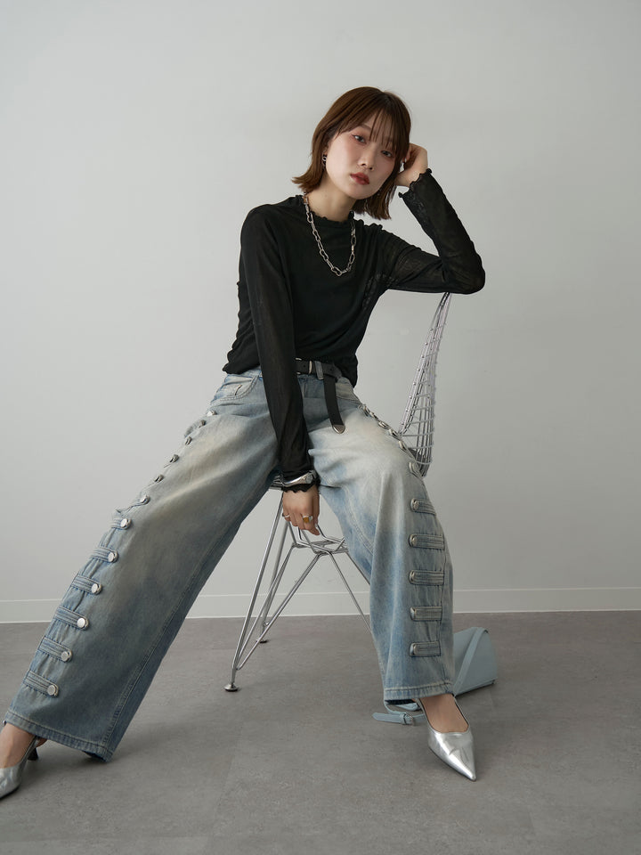 [予約]メロートリムシアートップス/navy