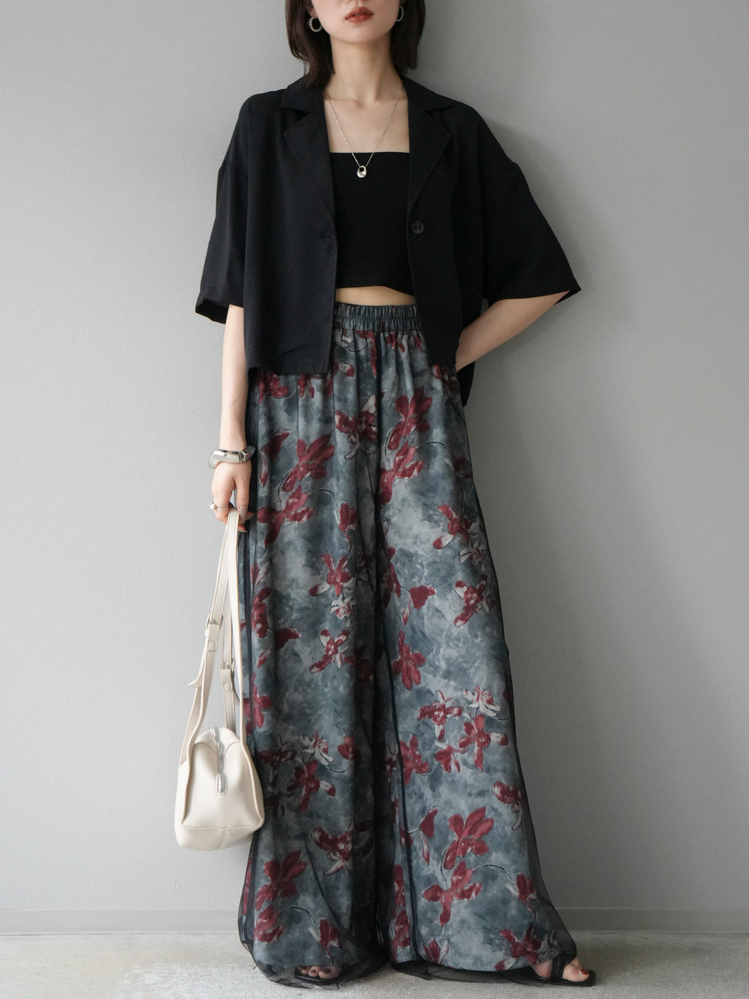 [予約]ハーフショートジャケット/ブラック