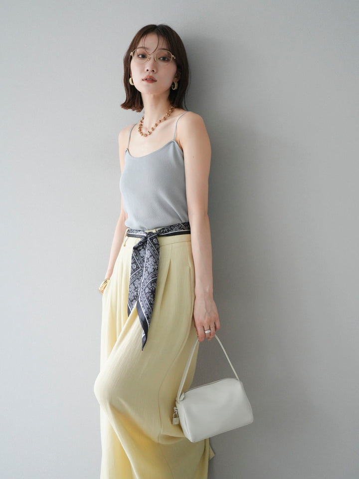 [予約]レーヨンニットキャミソール/グレー