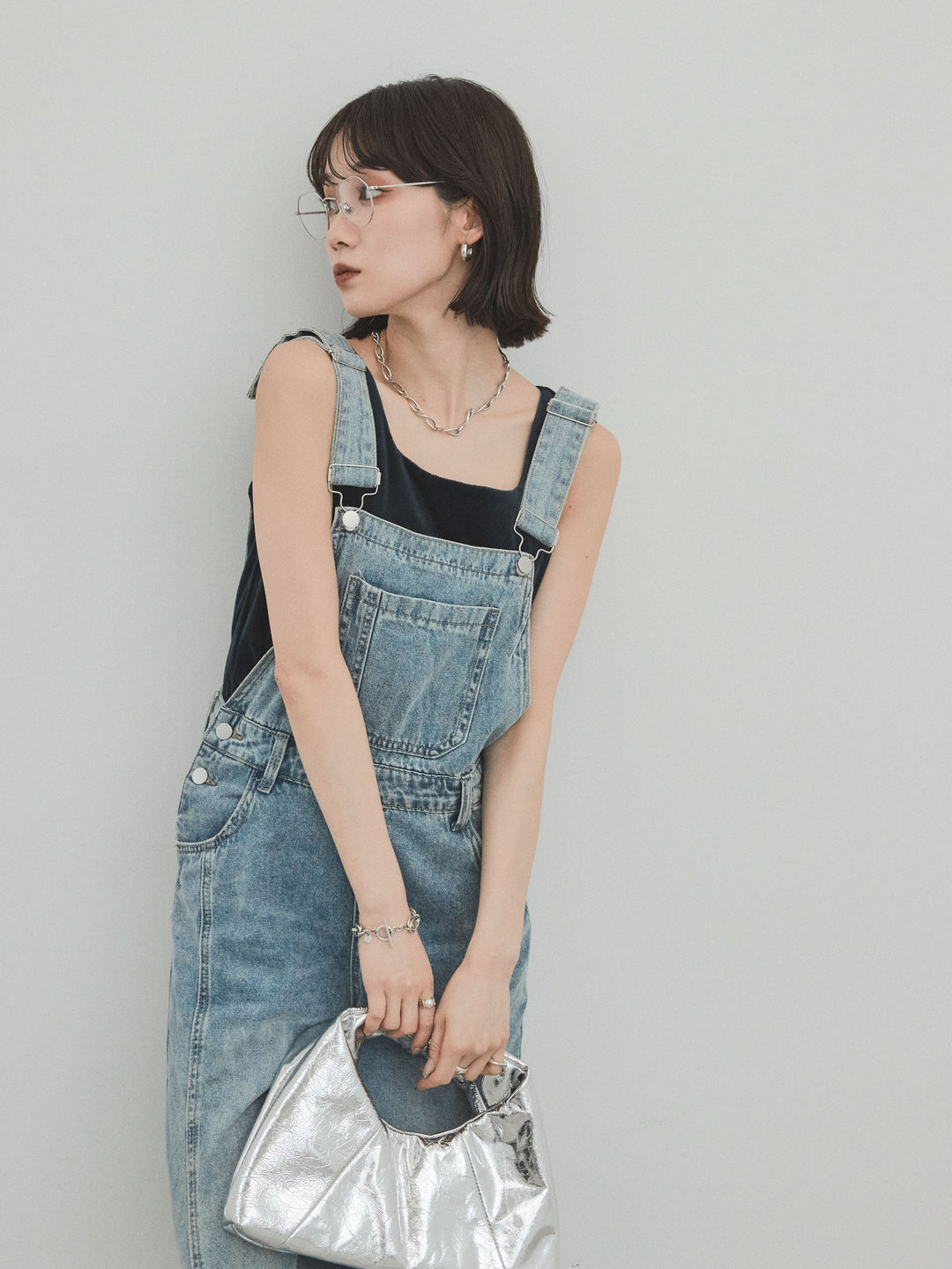 [SET]スクエアベロアタンクトップ+スクエアベロアタンクトップ(2set)