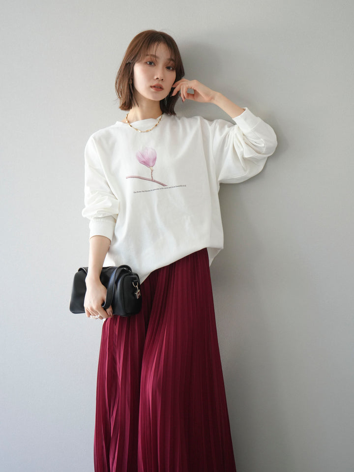 [予約]フラワーフォトプリントBIGロンT /オフ3