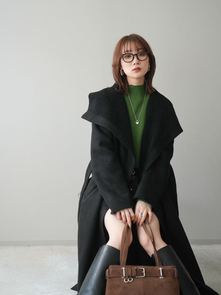 [予約]BIGカラームートンコート/black