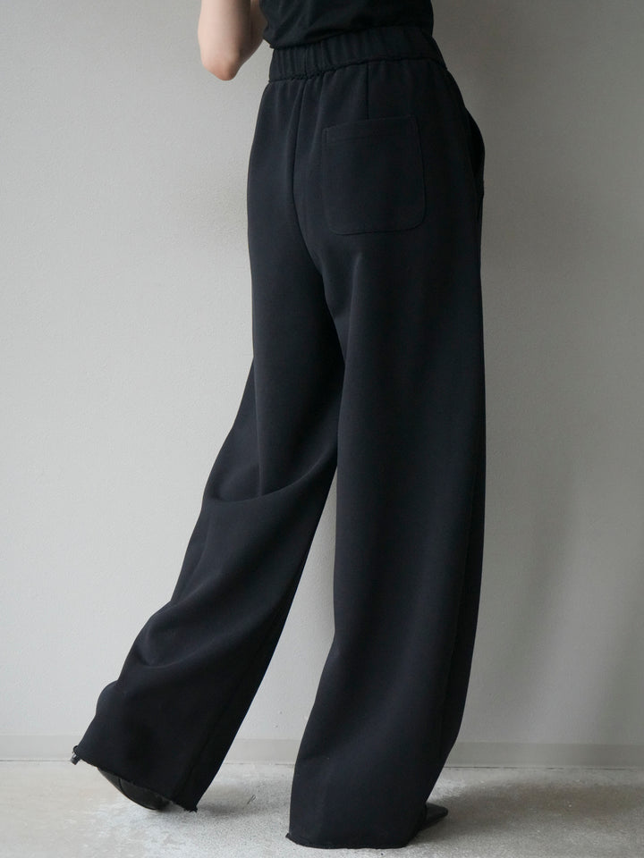 [予約]アウトシームカットオフスエットパンツ/navy