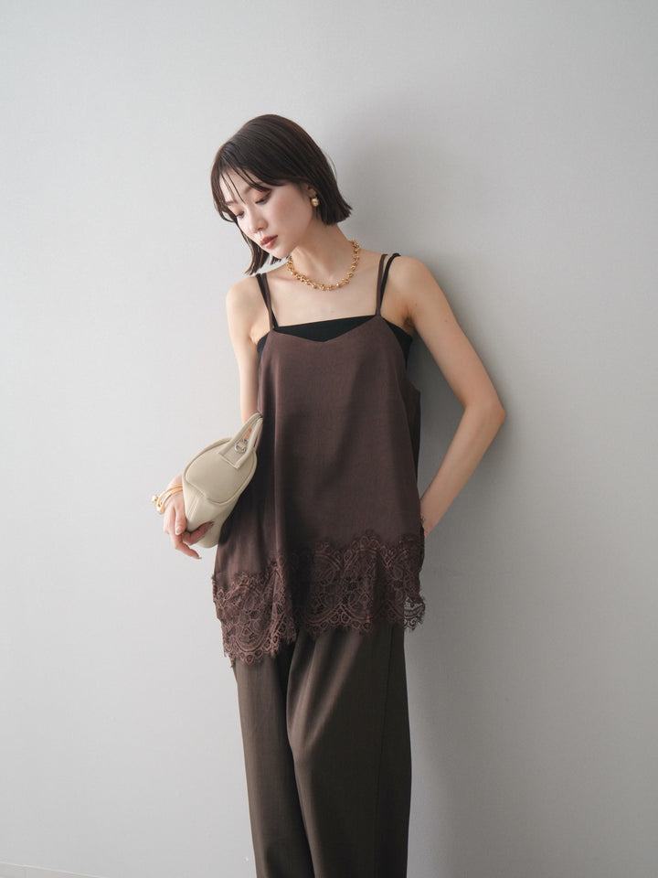 [SET]レーストリムキャミソール+レーストリムキャミソール(2set)