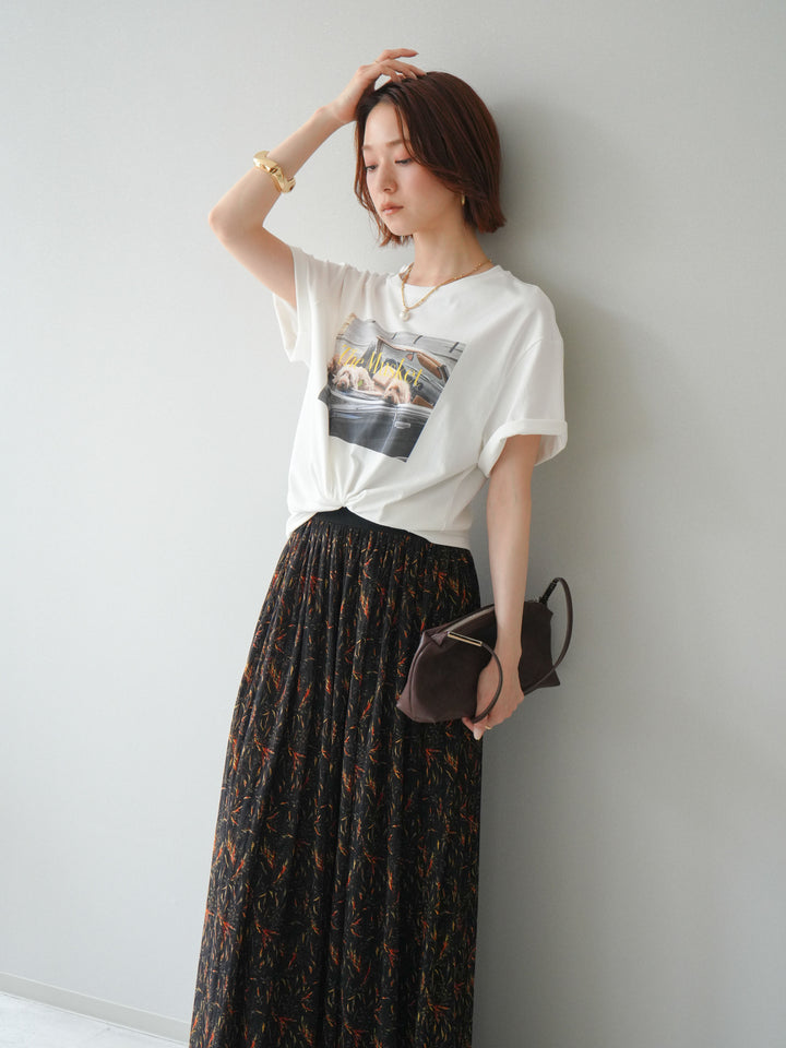 [予約]ドッグフォトTEE/white