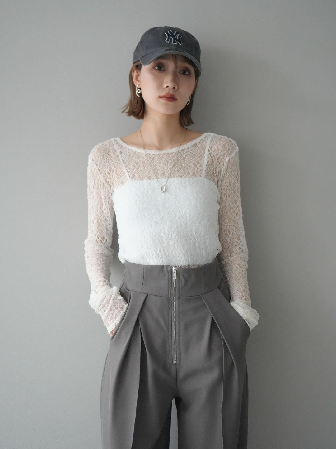 [予約]バックラウンドレーストップス/オフ