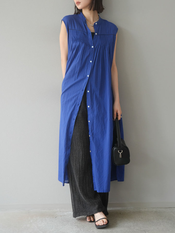 [予約]インド製コットンボイルワンピース/ロイヤルブルー