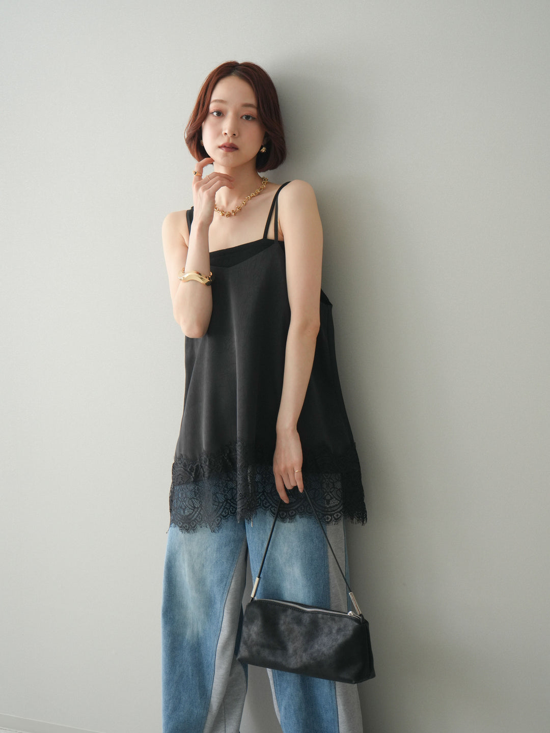 [SET]レーストリムキャミソール+レーストリムキャミソール(2set)