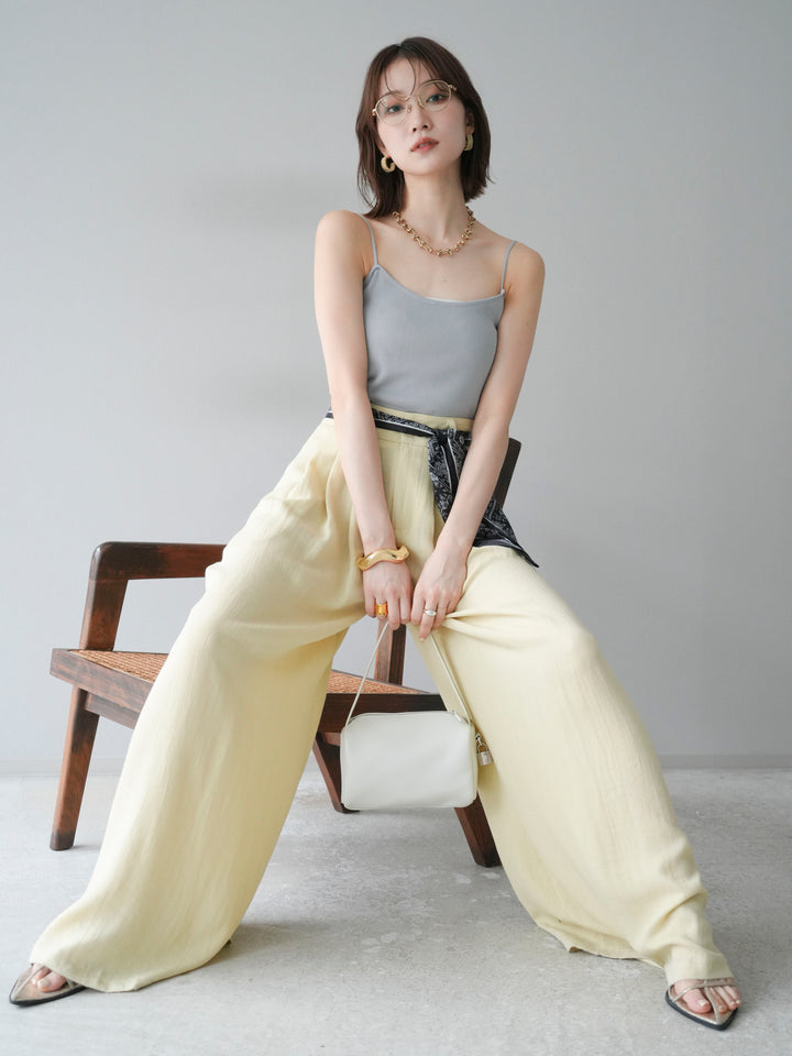 [予約]レーヨンニットキャミソール/グレー