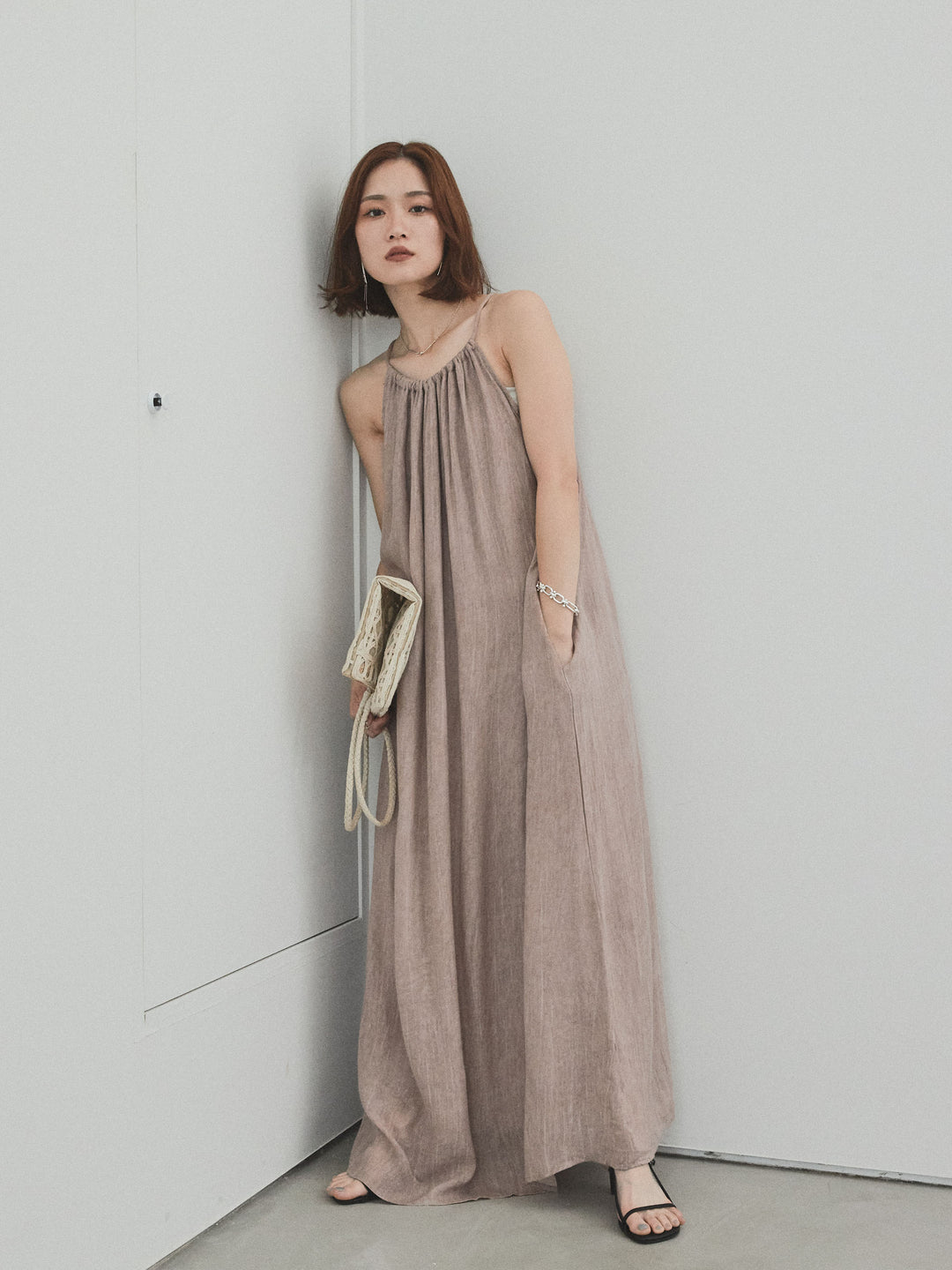 [SET] 不規則染色吊帶裙 + 不規則染色吊帶裙 (2 件套)