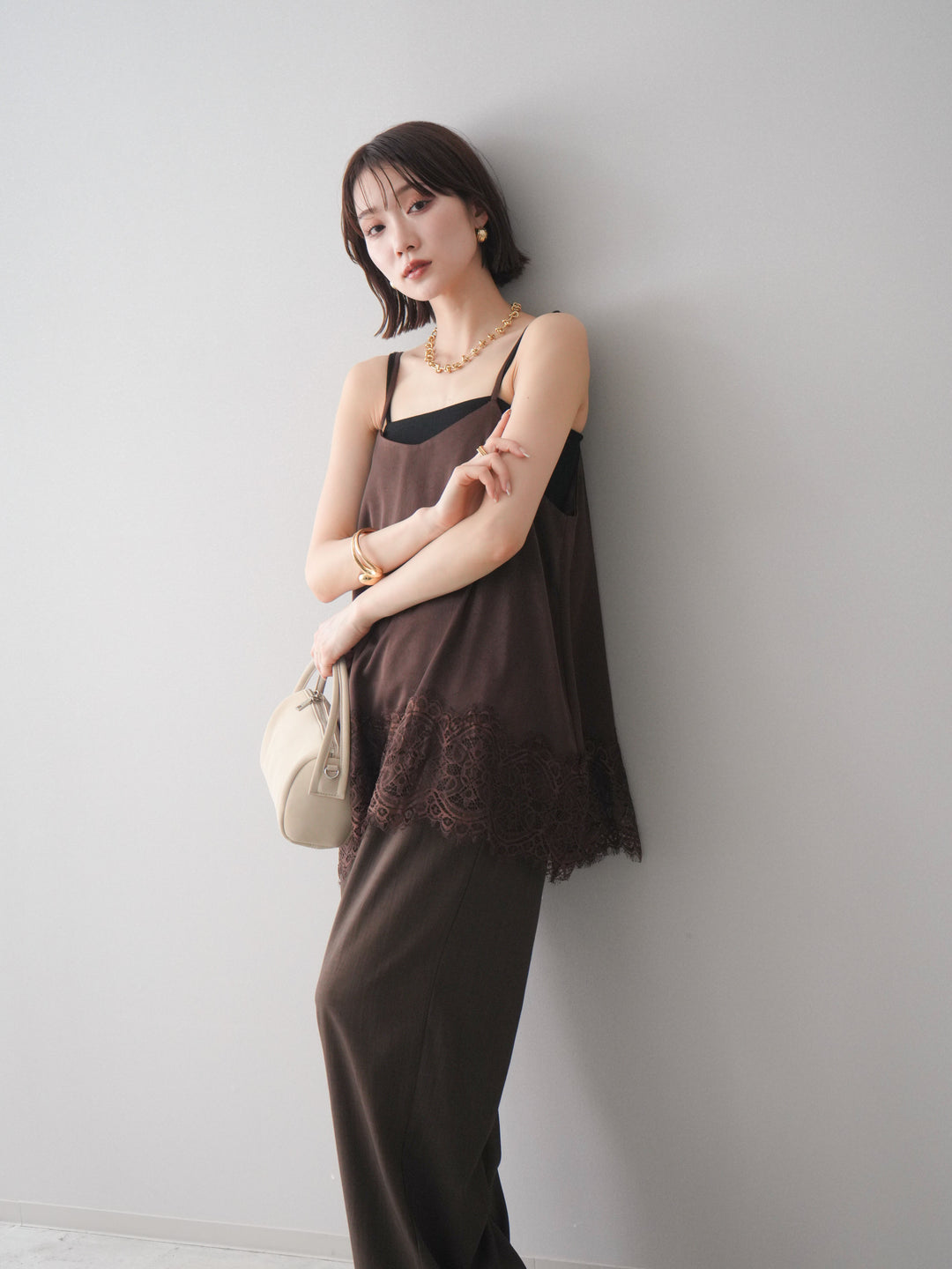 [SET]レーストリムキャミソール+レーストリムキャミソール(2set)