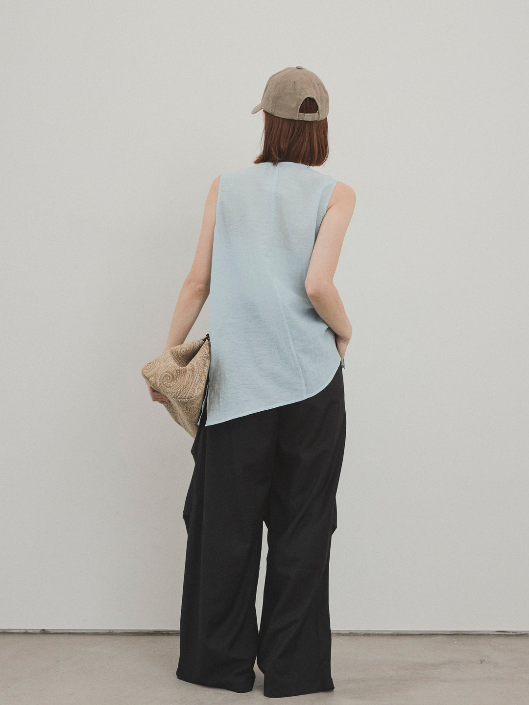 [預購] Design Loop 側邊褶褲/黑色