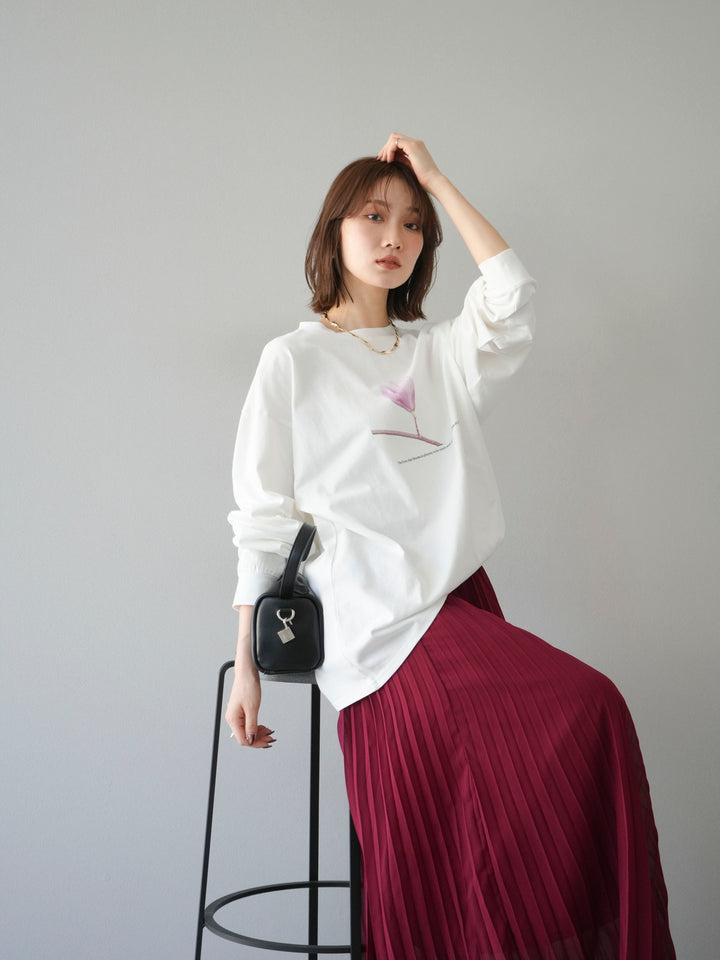 [予約]フラワーフォトプリントBIGロンT /オフ3