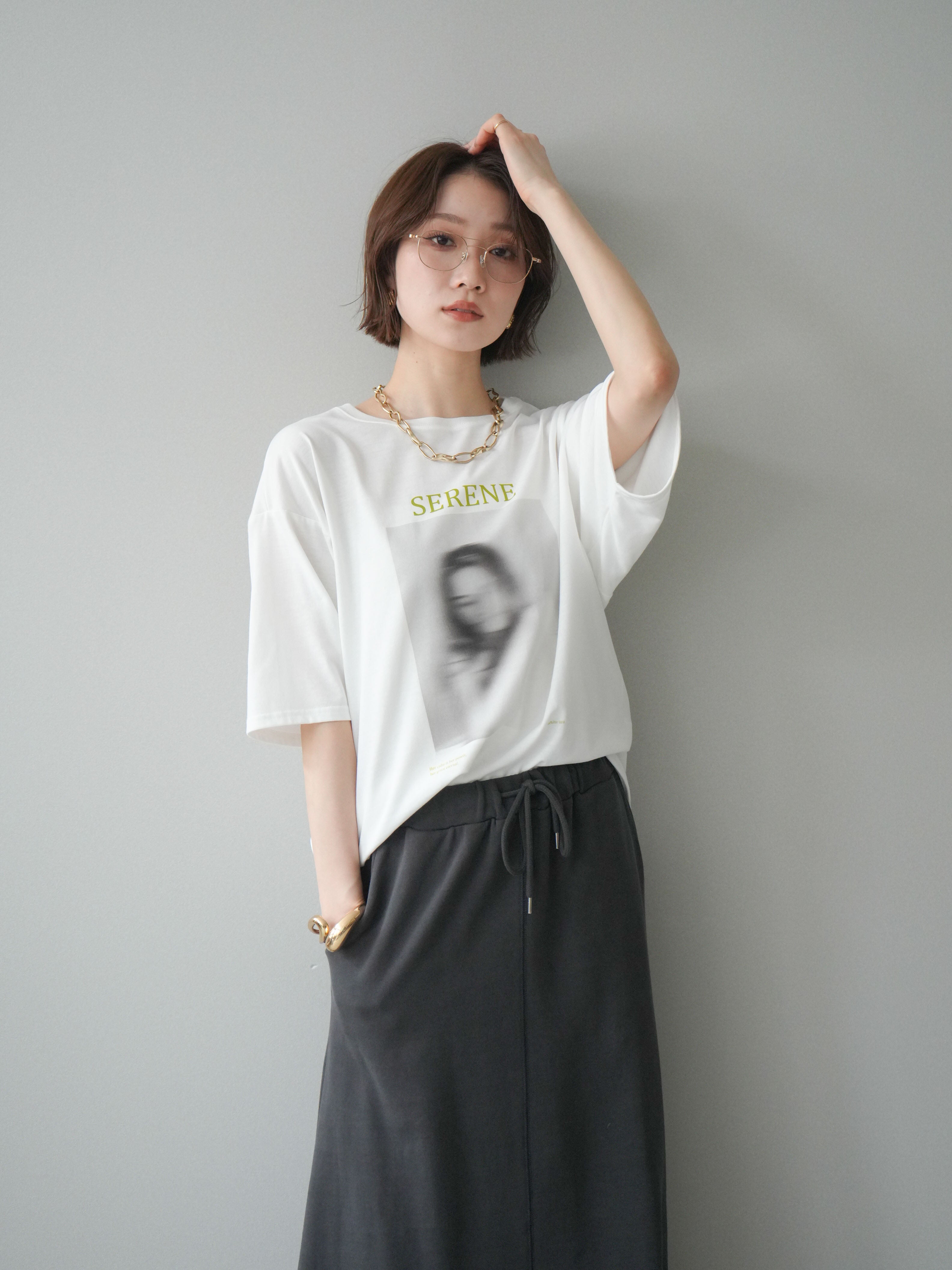予約]ブラーアートフォトTシャツ/off3 – Lumier