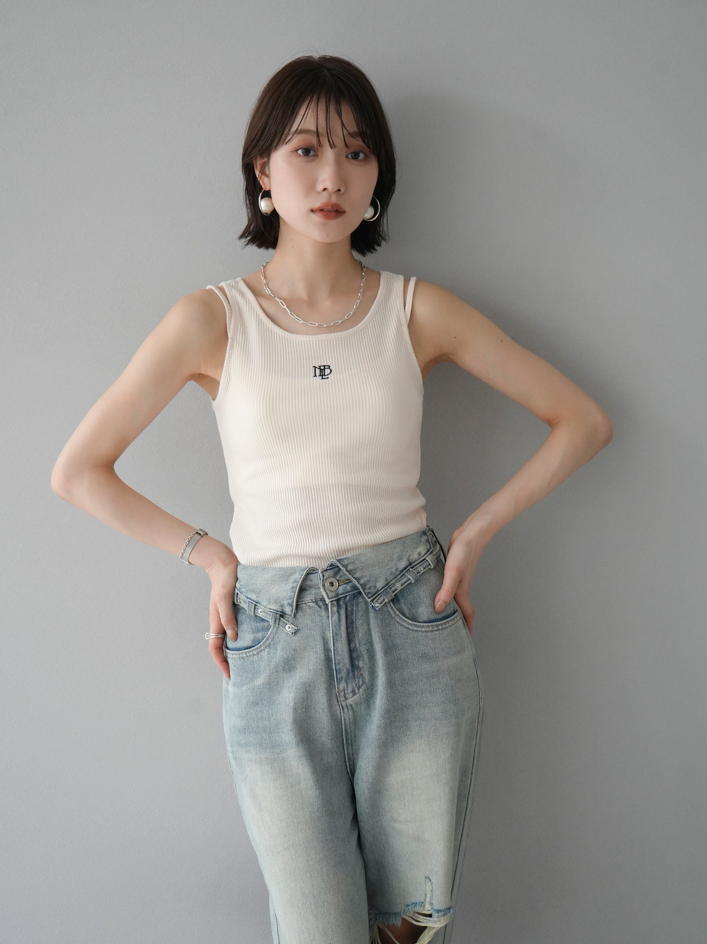 LGB アイボリー タンクトップ 6.1oz ガーメントダイ タンクトップ | メンズ | 1枚 | 9360