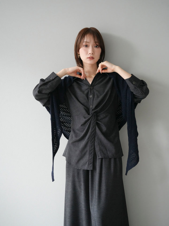 [SET]ツイストデザインシャツ＆スカートSET UP