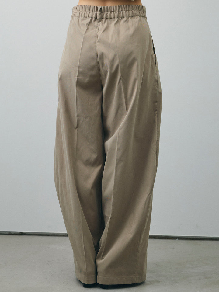 [予約]コクーンワイドチノパンツ/グレージュ