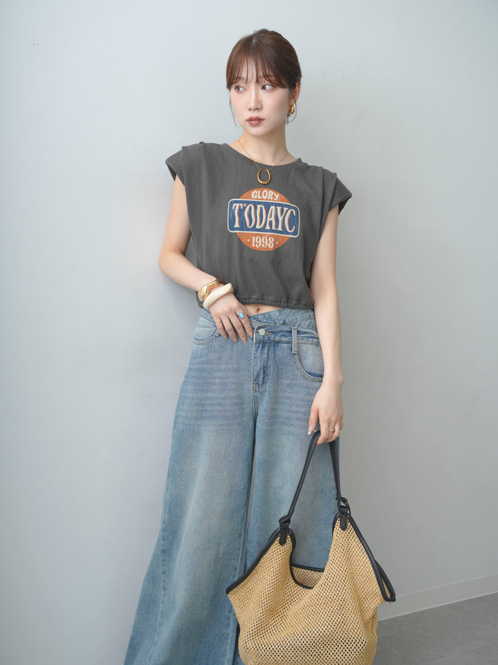 [予約]ヴィンテージロゴドロストTEE/gray