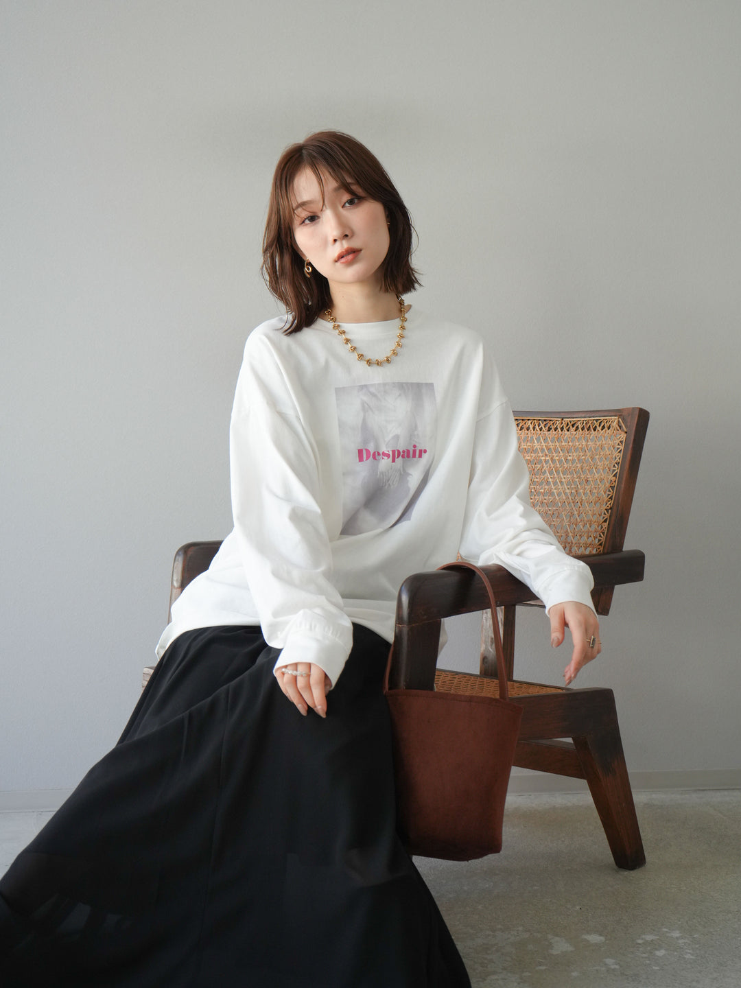 [予約]ウーマンプリントBIGロンT/オフ2