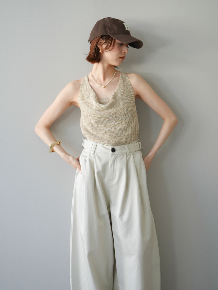 [予約]メランジニットアメスリトップス/beige