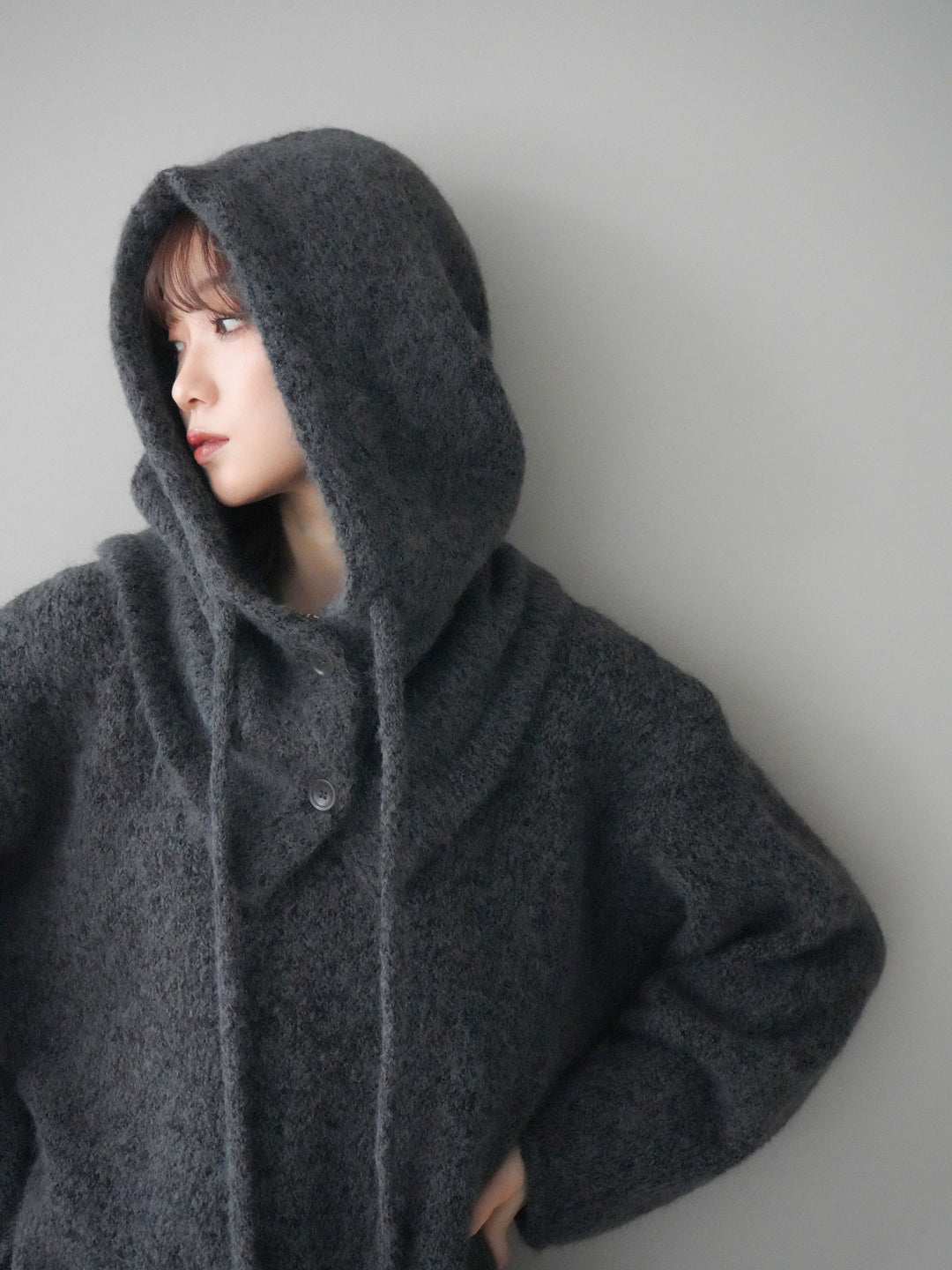 [予約]バラクラバSETニットプルオーバー/darkgray